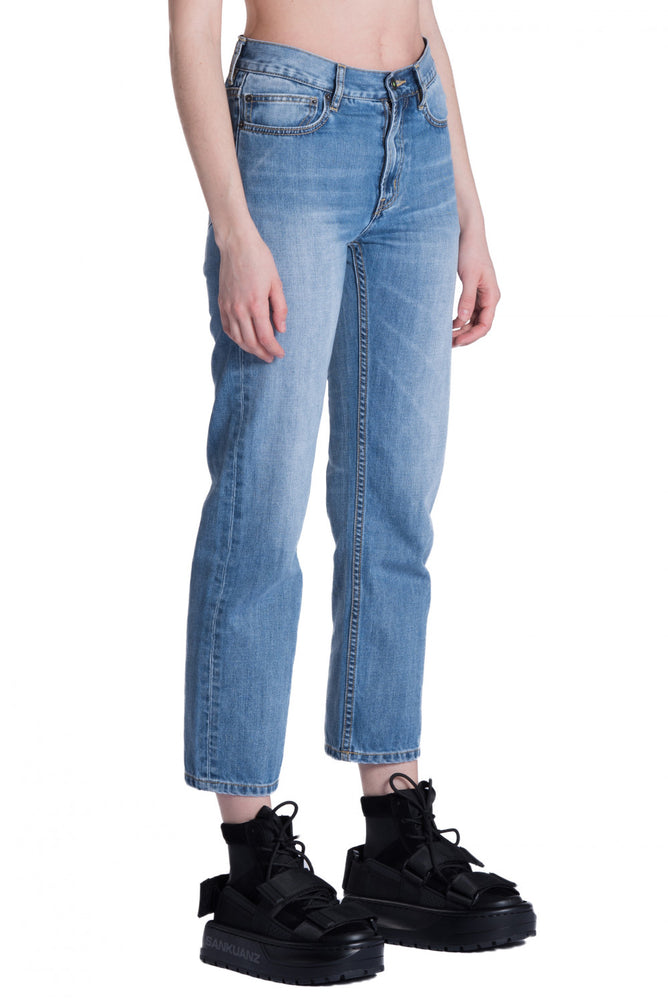 Sankuanz Blue Straight Denim Pants