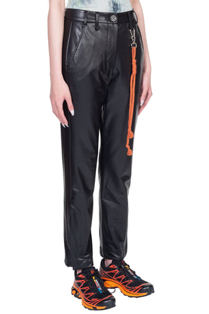 Song for the Mute Faux Leather Tapered Trousers 