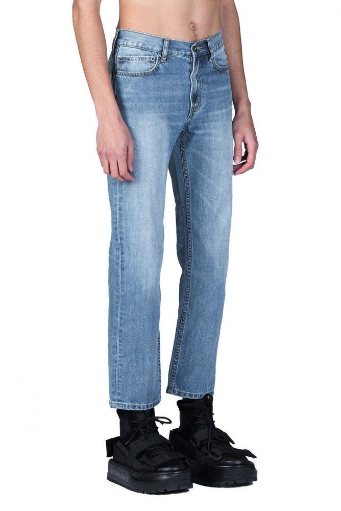 Sankuanz Blue Straight Denim Pants