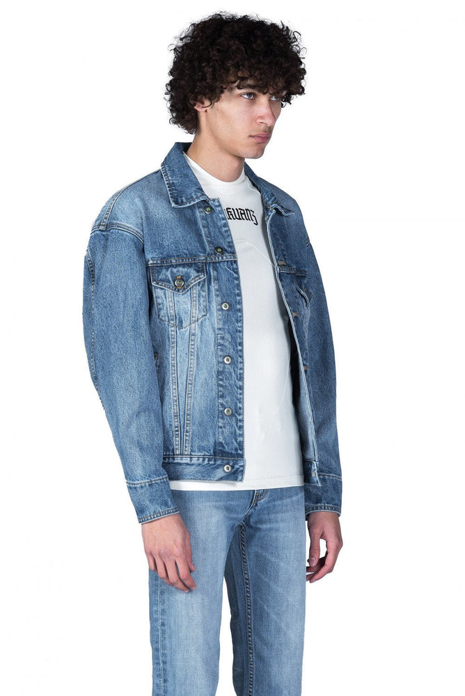 Sankuanz Stone Washed Logo Denim Jacket