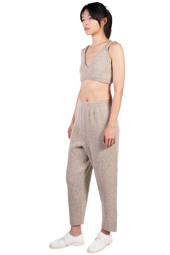 Monica Cordera Taupe Soft Wool Pants