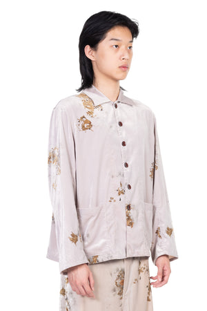 Velvet Chinese Medicine Print Pyjama Jacket