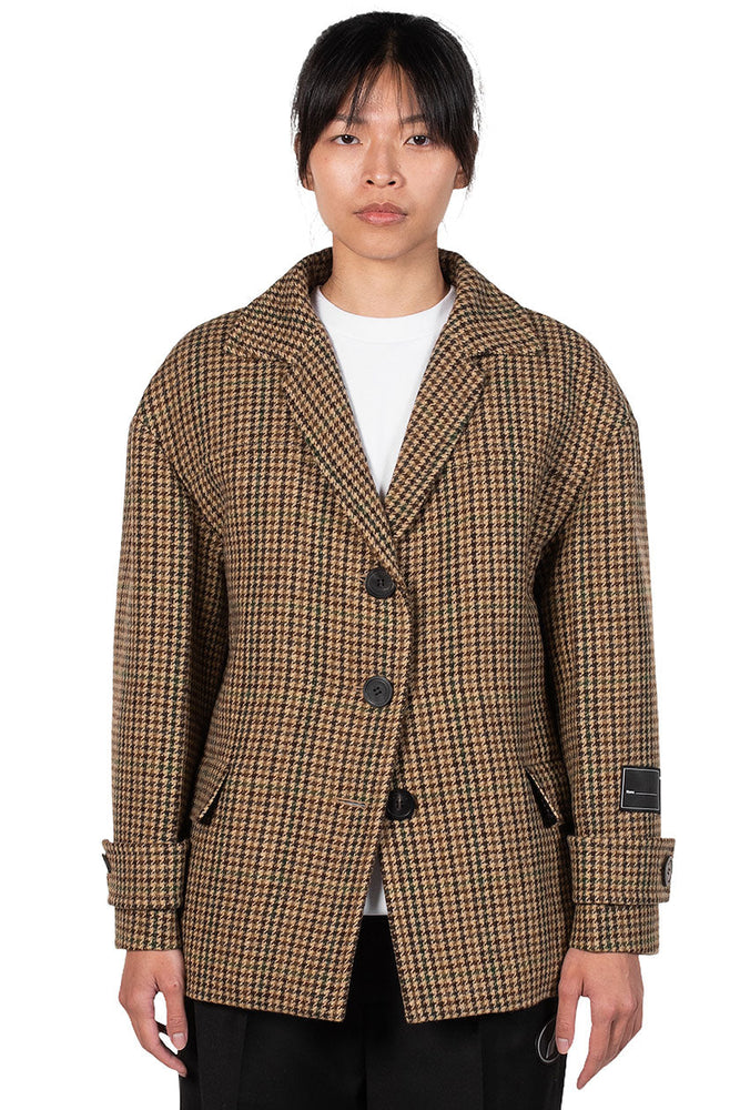 We11done WD Oversized Plaid Wool Jacket