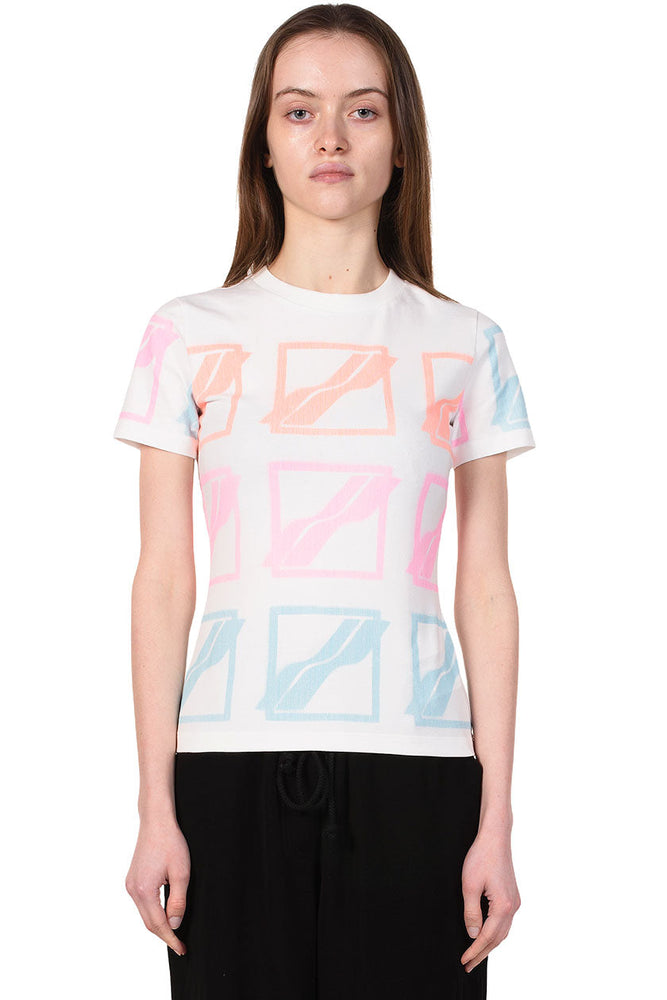 We11done Multi Logo White T-shirt