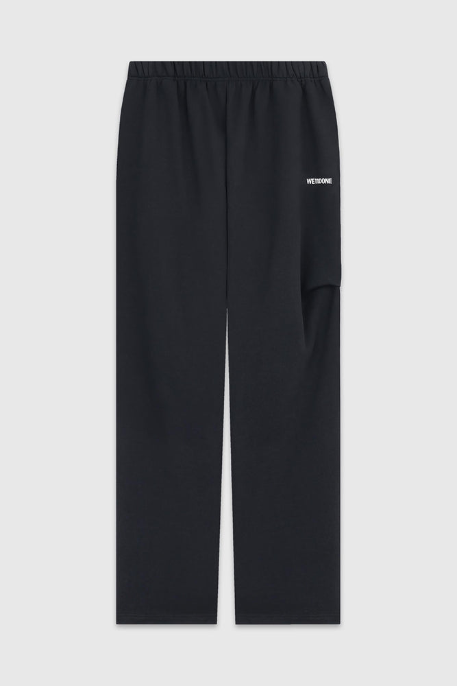 We11done Black Logo Wide Jogger Pants