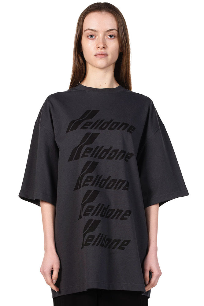 We11done Charcoal Logo T-shirt