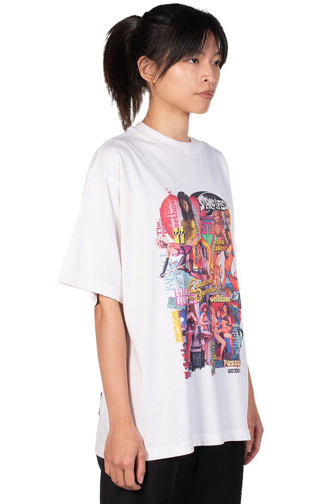 We11done White Movie Collage T-shirt