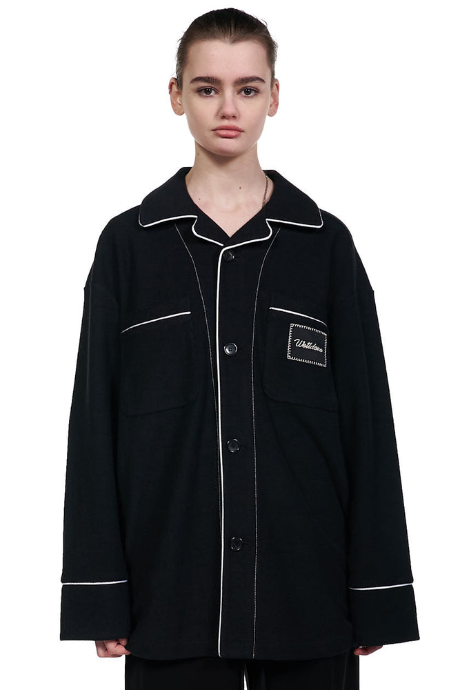 We11Done Black Zurry Pyjama Top